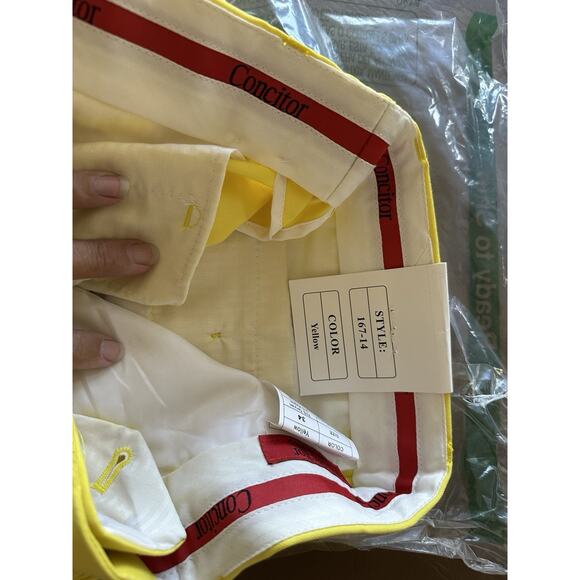 Concitor Mens Dress Pant Trousers Flat Front Solid Size 34 - Picture 6 of 8